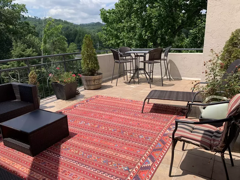 patio at Gatlinburg condo