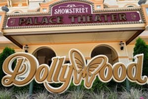 Dollywood Sign inside the theme park